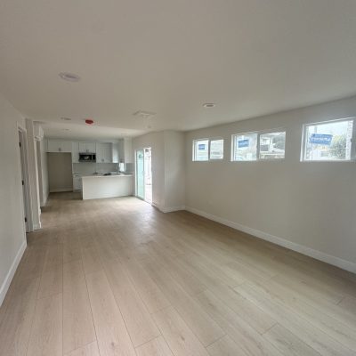 Finished ADU interior room ready for move-in