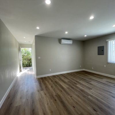 Fully restored room after water damage repair