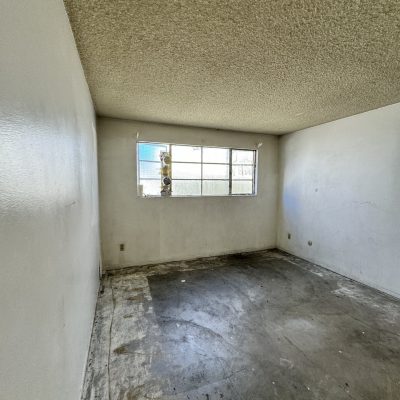 Water and mold damage on interior walls before restoration